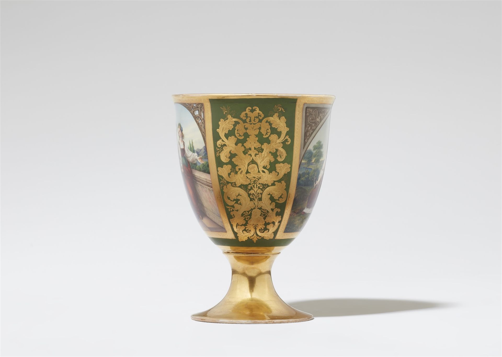 An important Berlin KPM porcelain vase with reproductions of paintings - Image 3 of 3