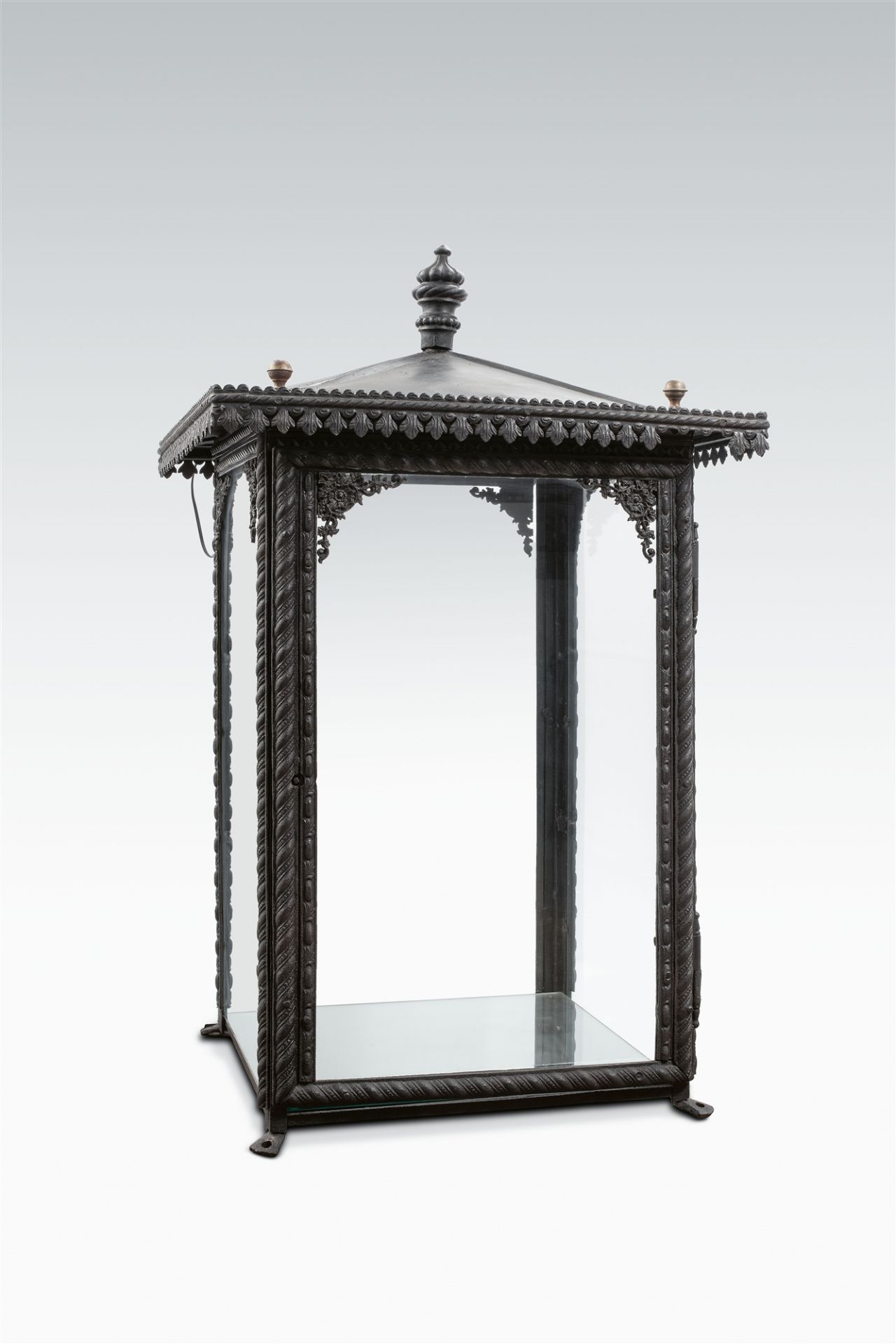 A rare cast iron display case