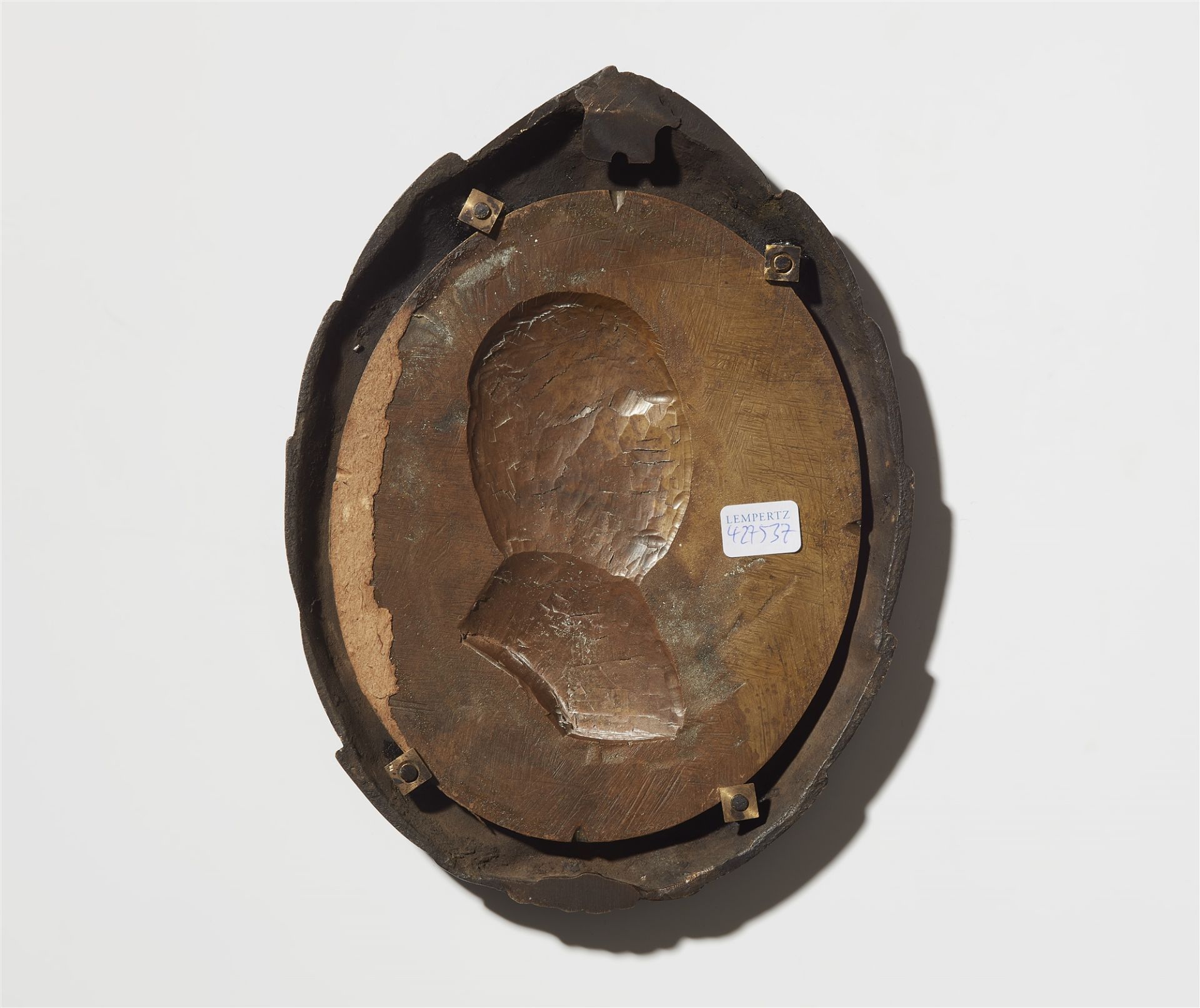 Ovale Plakette mit dem Bildnis des Prinzen Heinrich - Bild 2 aus 2