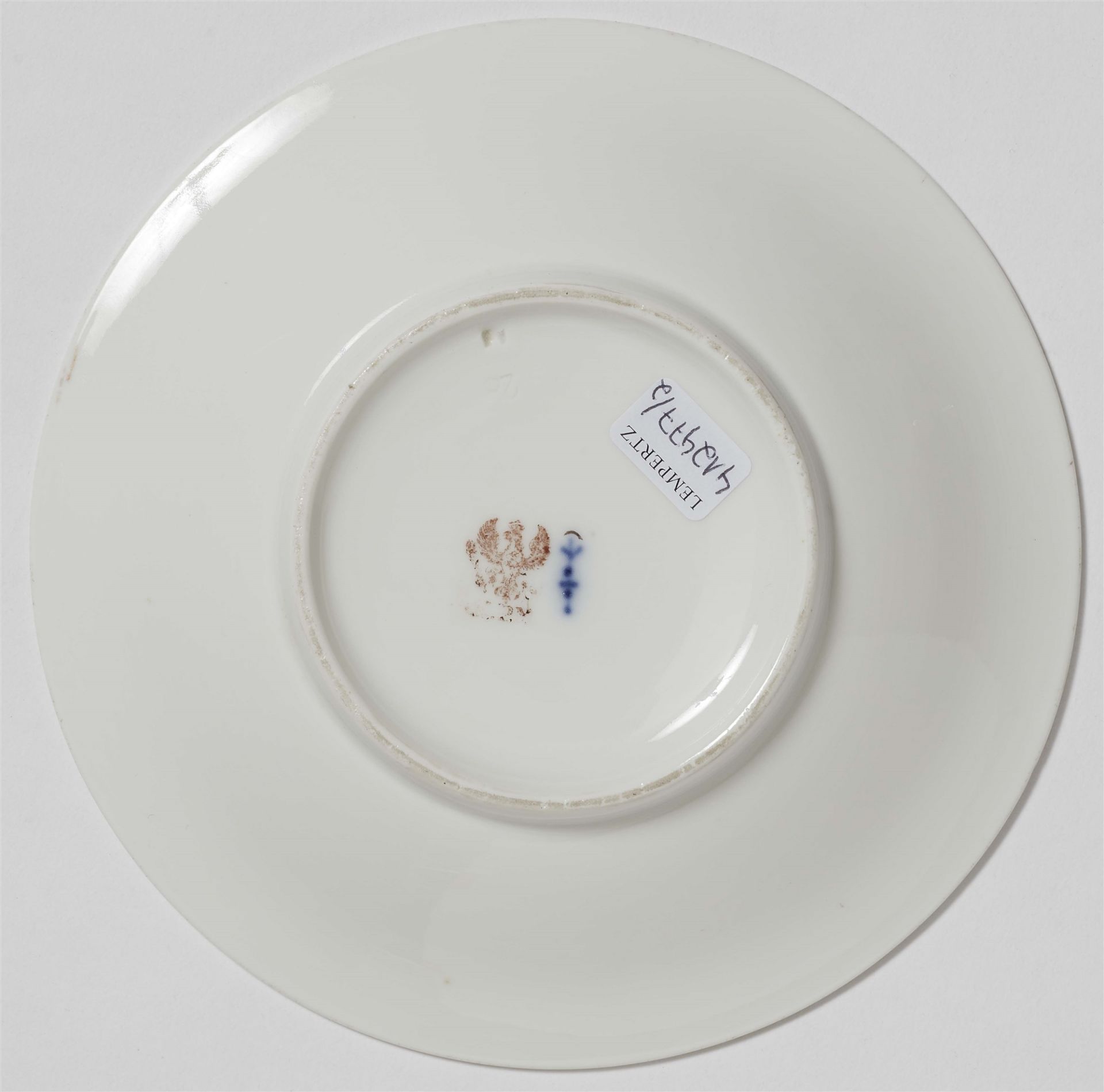 A Berlin KPM porcelain cup and saucer with faux cameo decor - Image 2 of 2
