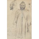 Adolph von Menzel, Portrait study of a Moroccan man