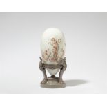 A decorative Sèvres porcelain egg, "Printemps"