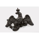 A cast iron Prussian eagle relief applique