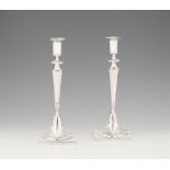 A pair of Neoclassical Berlin silver candlesticks