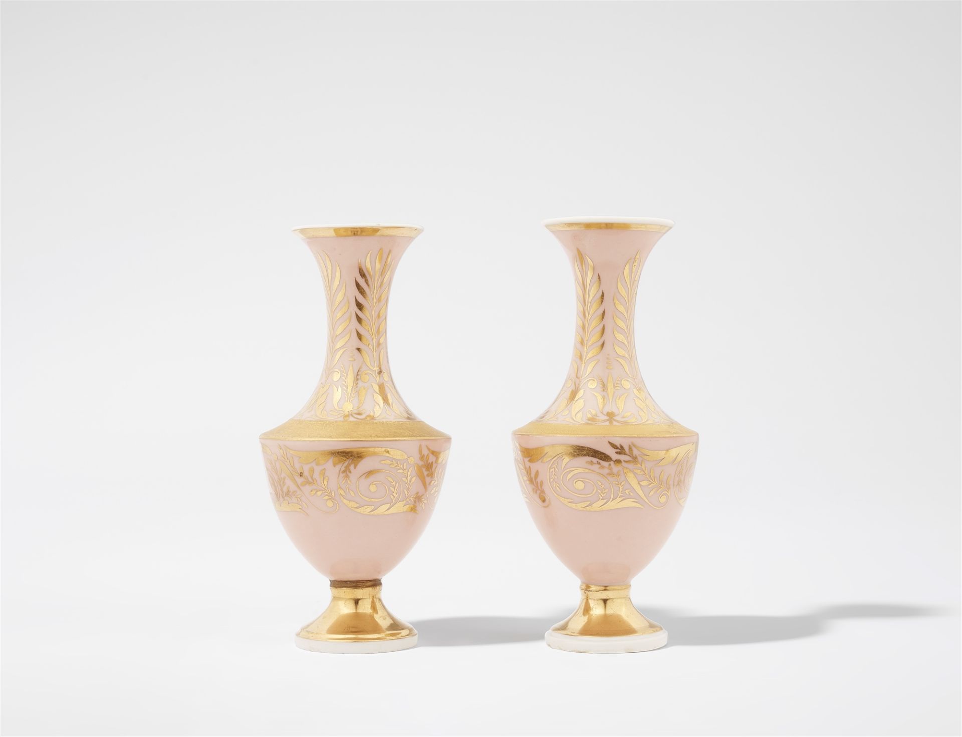 Two small Berlin KPM porcelain vases