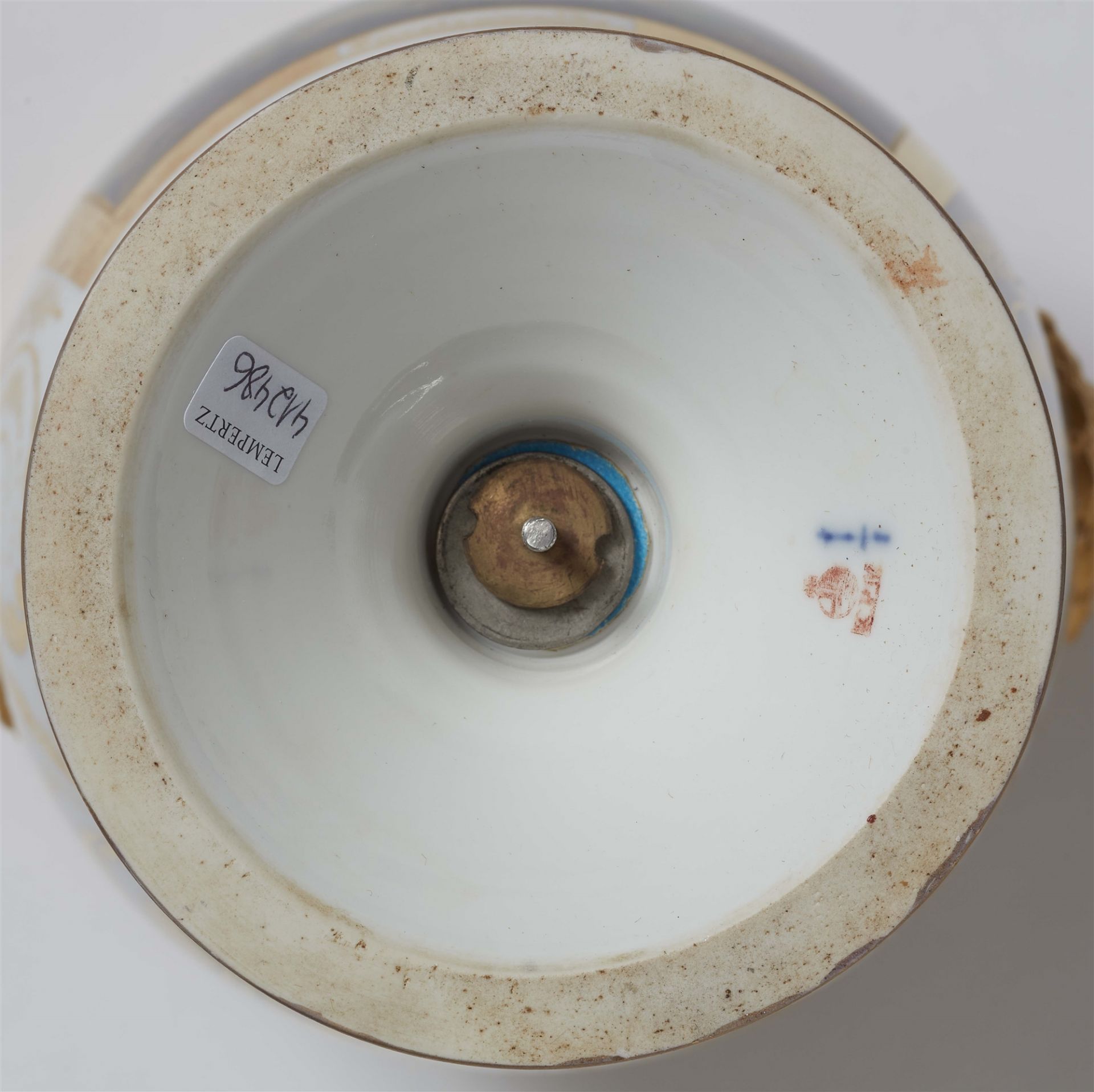 A Berlin KPM porcelain vase with a view of Fürstenwalde - Image 2 of 2
