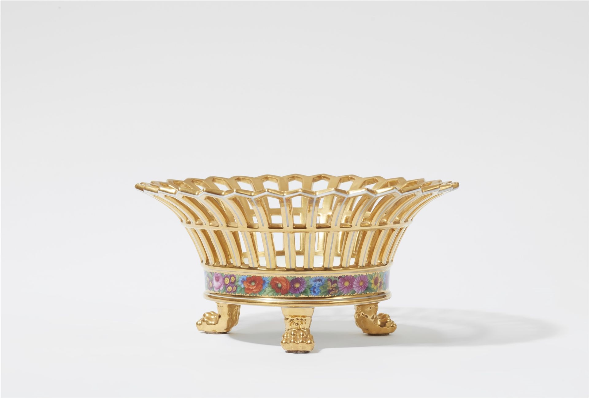 A Berlin KPM porcelain fruit basket from the dessert service for Prince Karl von Hessen und bei Rhei