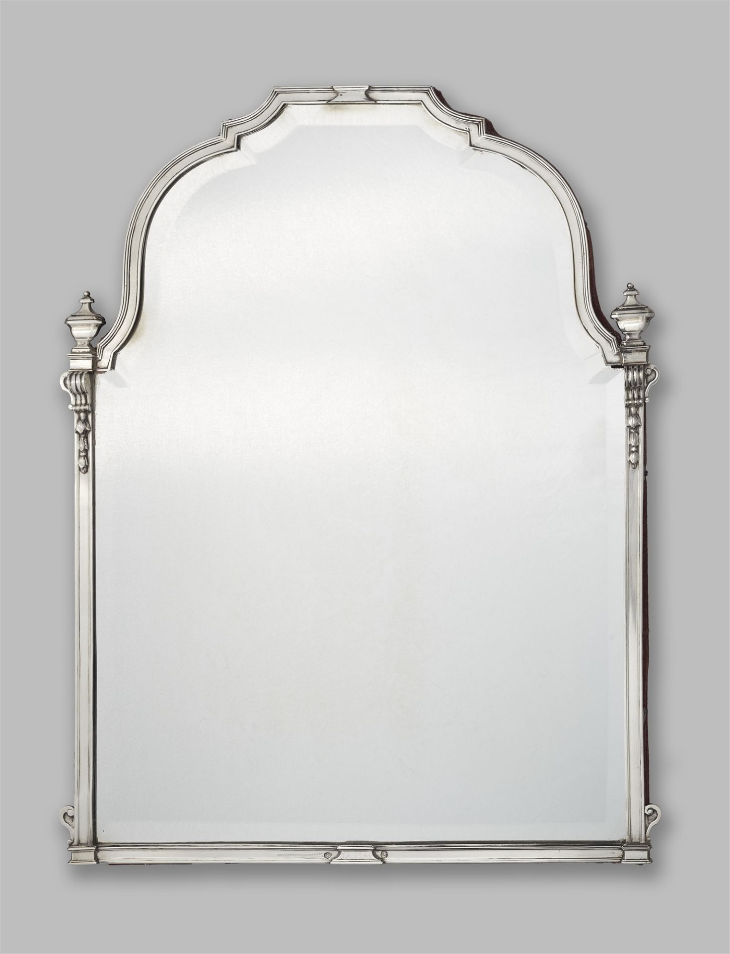 A museum quality Régence silver toilette mirror