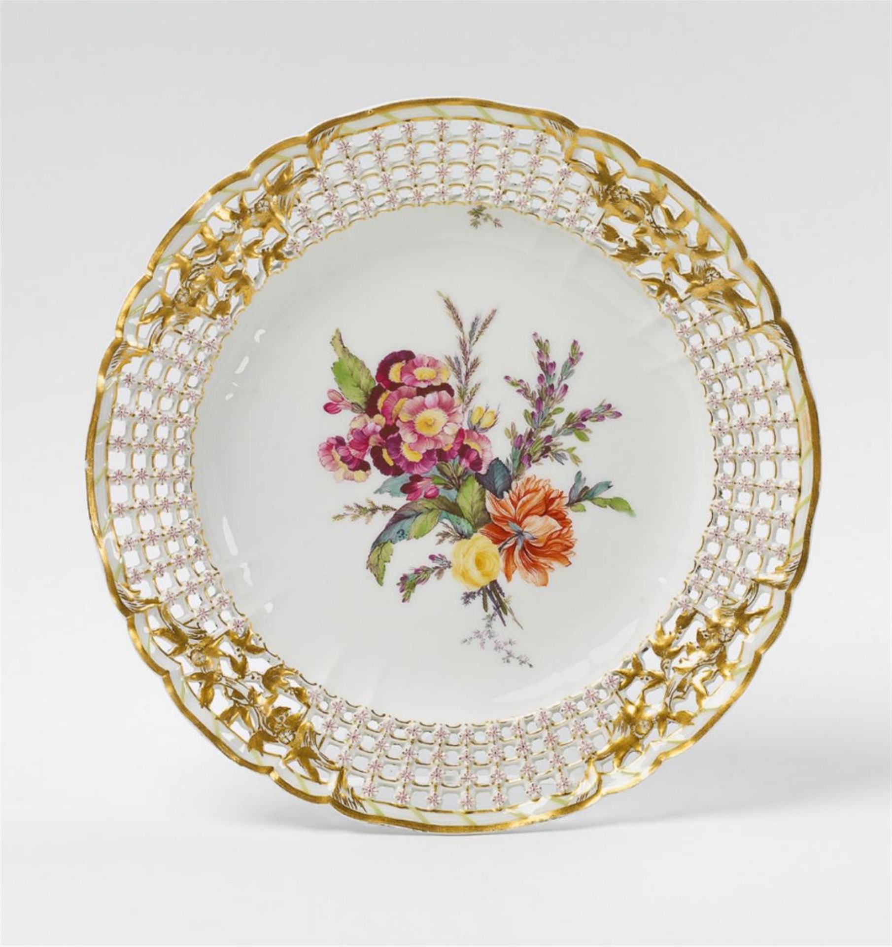 A Berlin KPM porcelain dessert plate from a royal dinner service