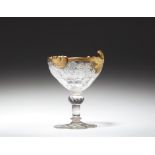 A heraldic glass confit or ambrosia dish