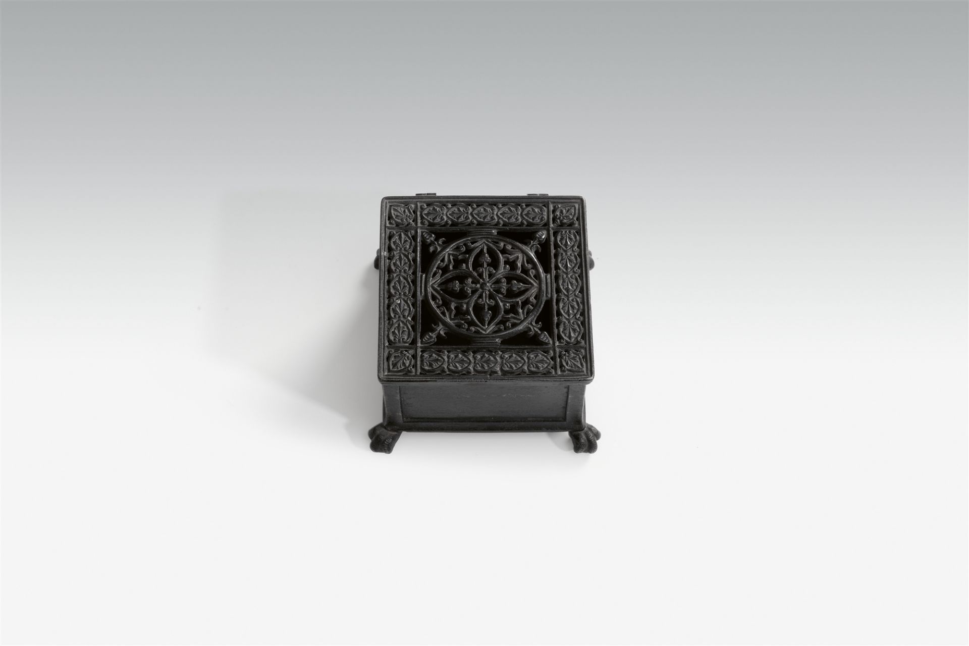 A Russian cast iron box