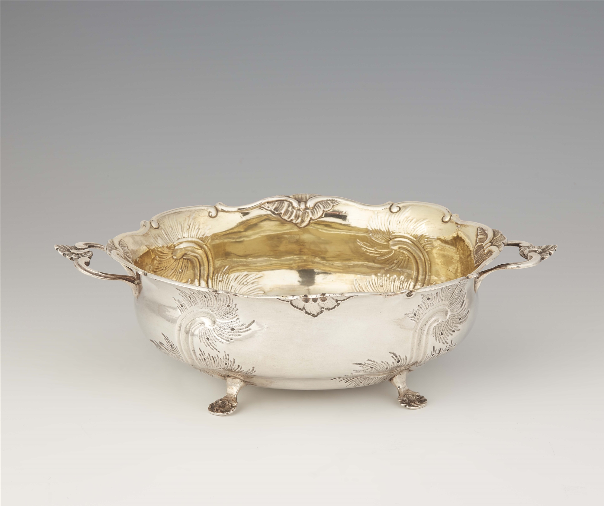 A Berlin Rococo silver dish