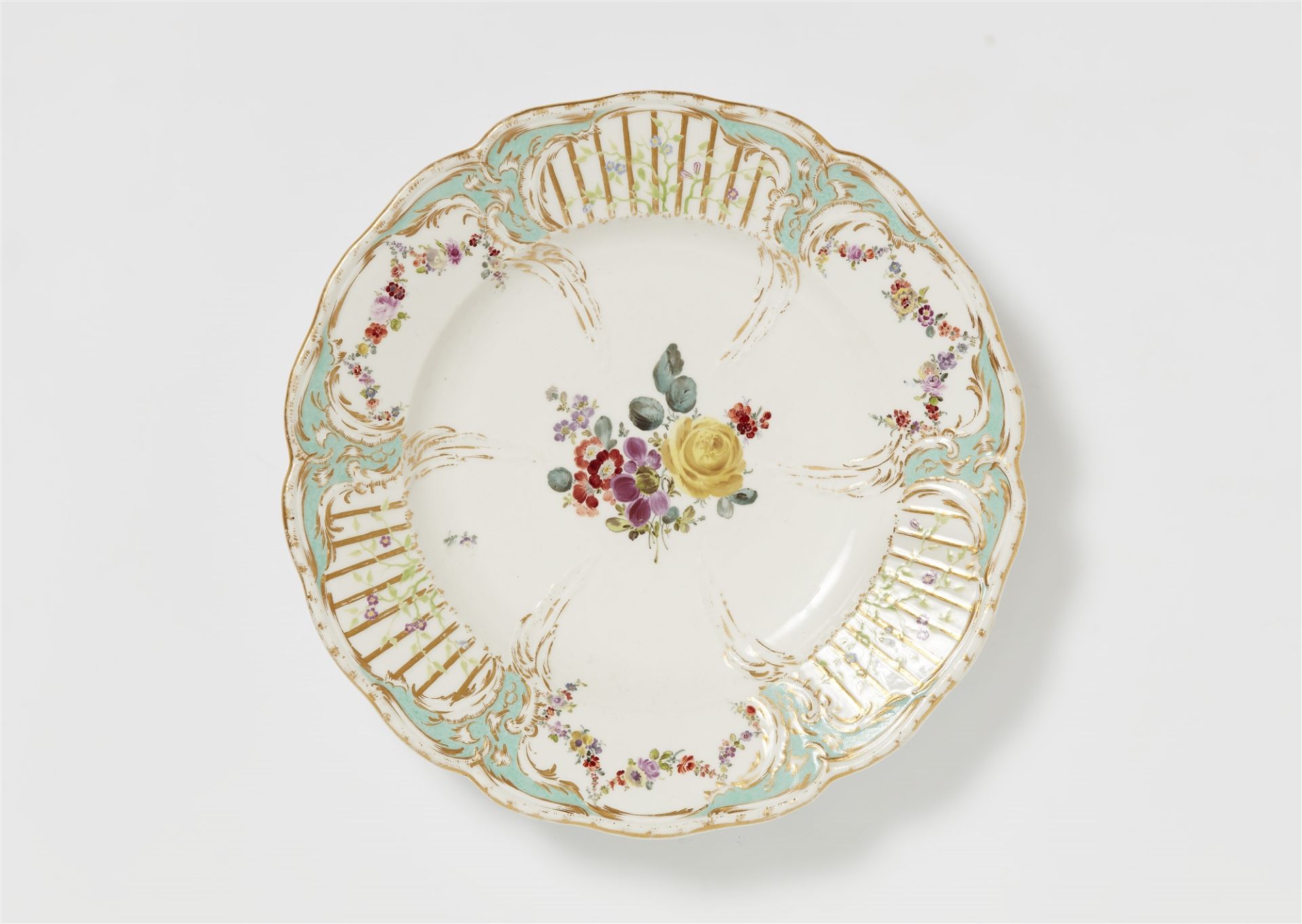 A Berlin KPM porcelain plate from the 2nd Potsdam dinner service