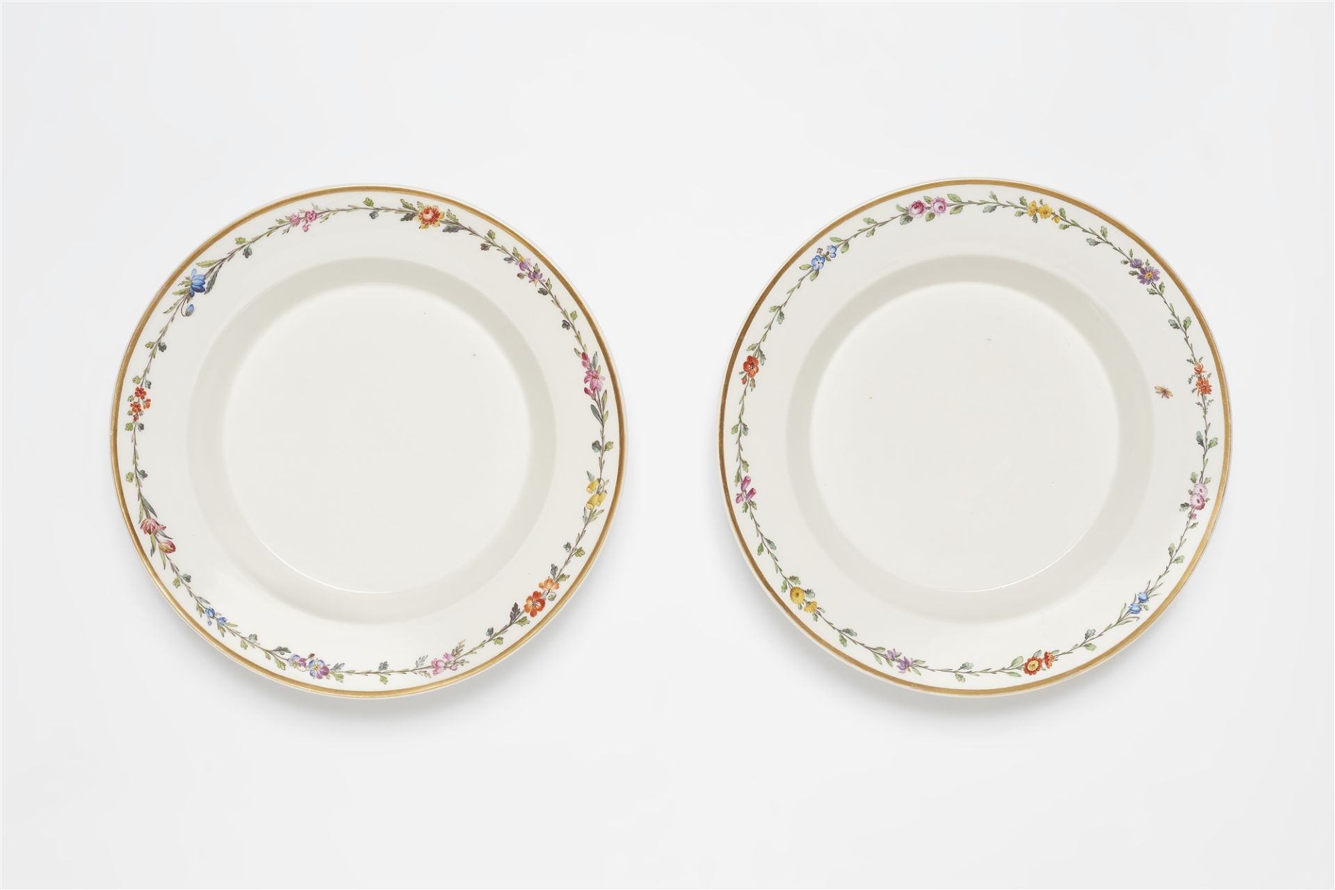 A pair of Berlin KPM porcelain dishes from a royal dinner service