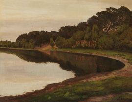 Walter Leistikow, Grunewaldsee on a Cloudy Afternoon