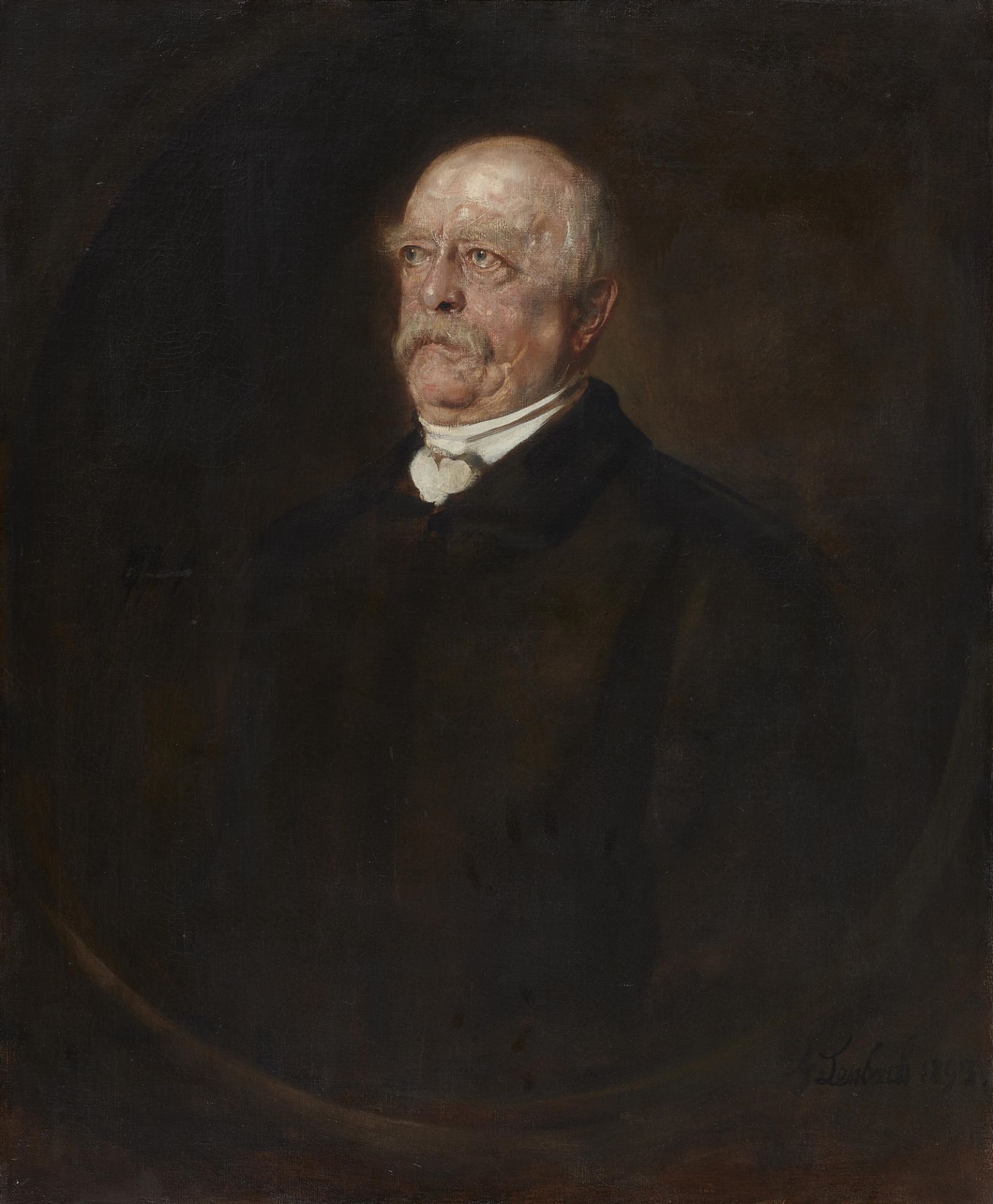 Franz Seraph von Lenbach, Porträt Otto von Bismarck im gemalten Oval