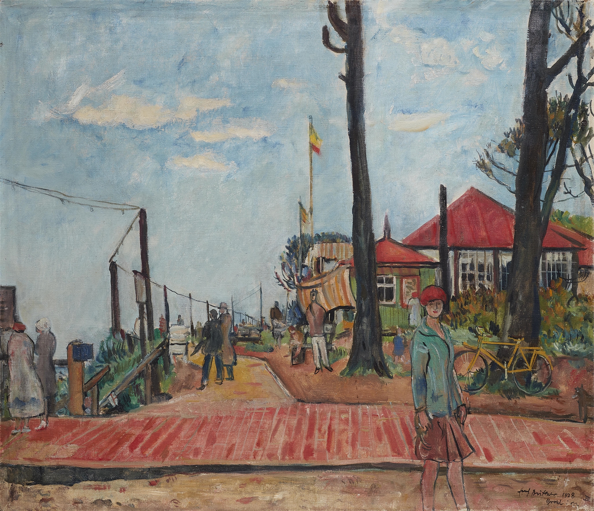 Erich Büttner, Beach Promenade in Graal