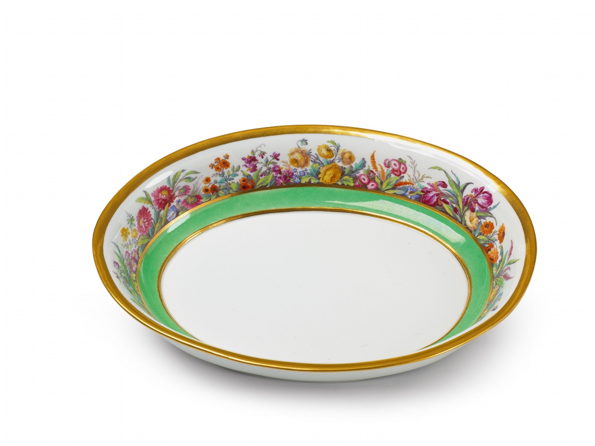 A Berlin KPM porcelain bowl with "fleurs en terrasse" - Image 2 of 2