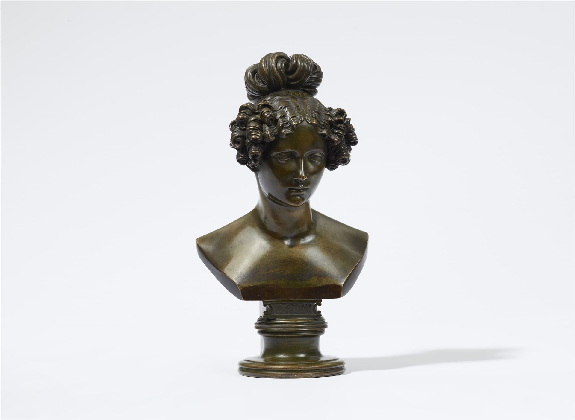 A bronze bust of the opera singer Henriette Sontag