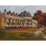 Alexander Rau, Schloss Sanssouci mit blühenden Rabatten