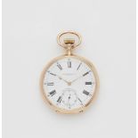 An 18k rose gold Patek Philippe Lepine pocket watch with extract form the archives.