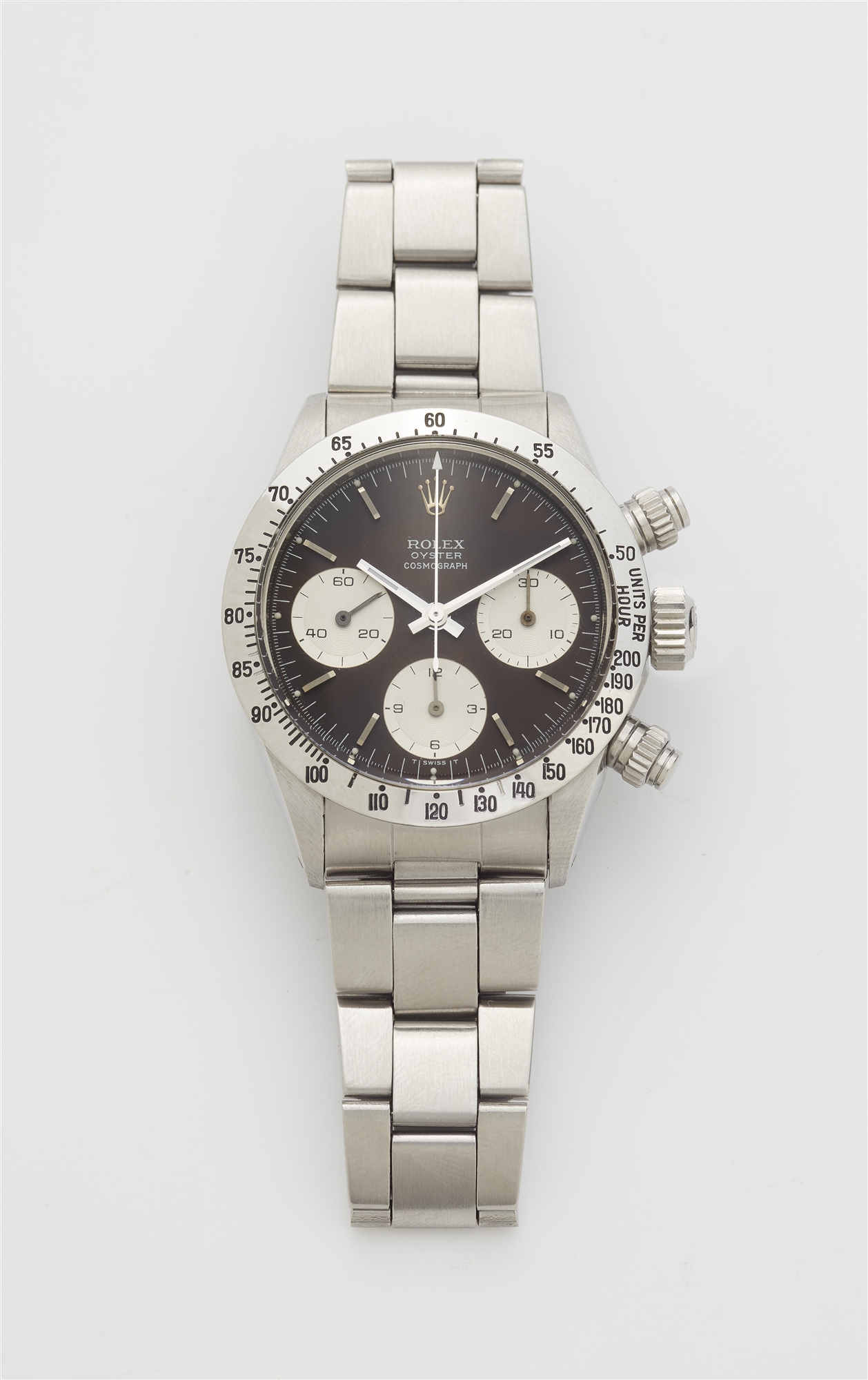 A stainless steel Rolex Cosmograph "Daytona" ref. 6265 gentleman´s wristwatch.