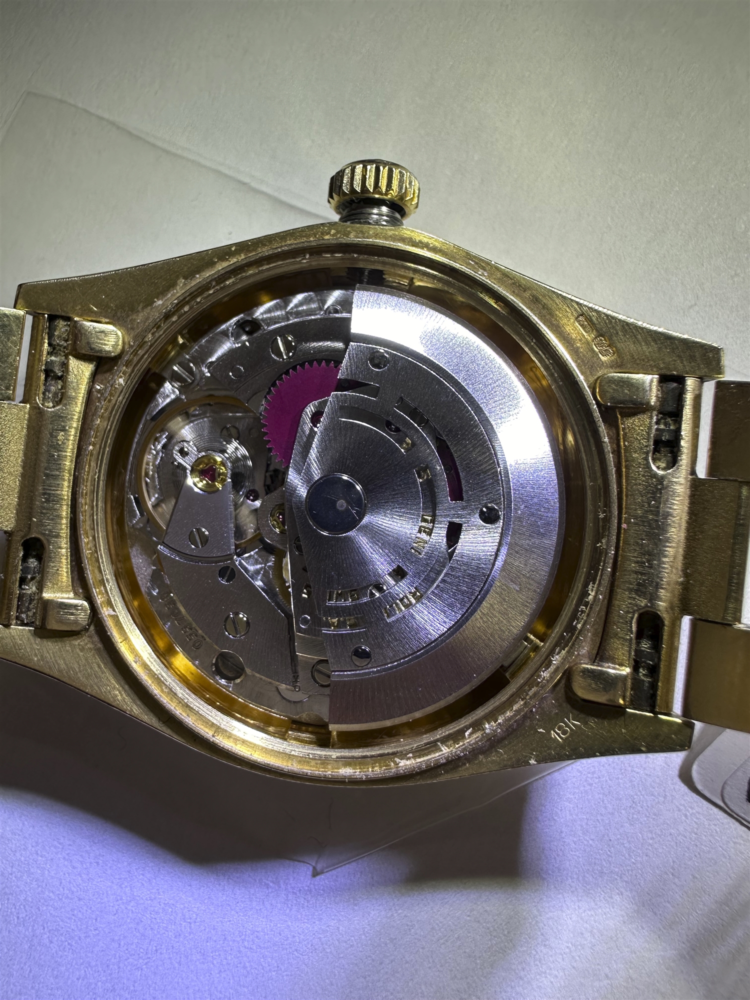 An 18k yellow gold Rolex day date gentleman´s wristwatch. - Image 2 of 3