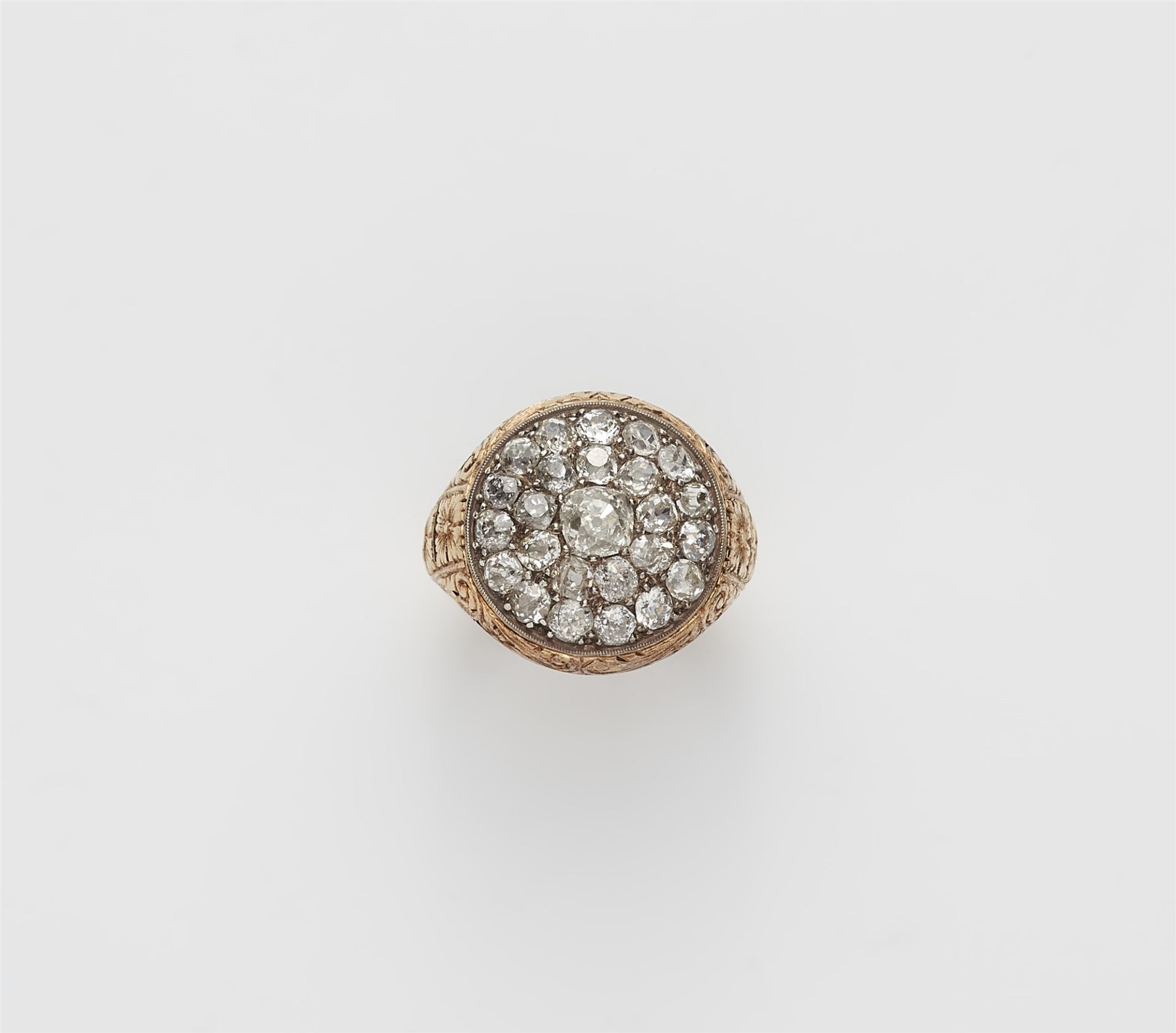 Victorianischer Ring mit Diamanten