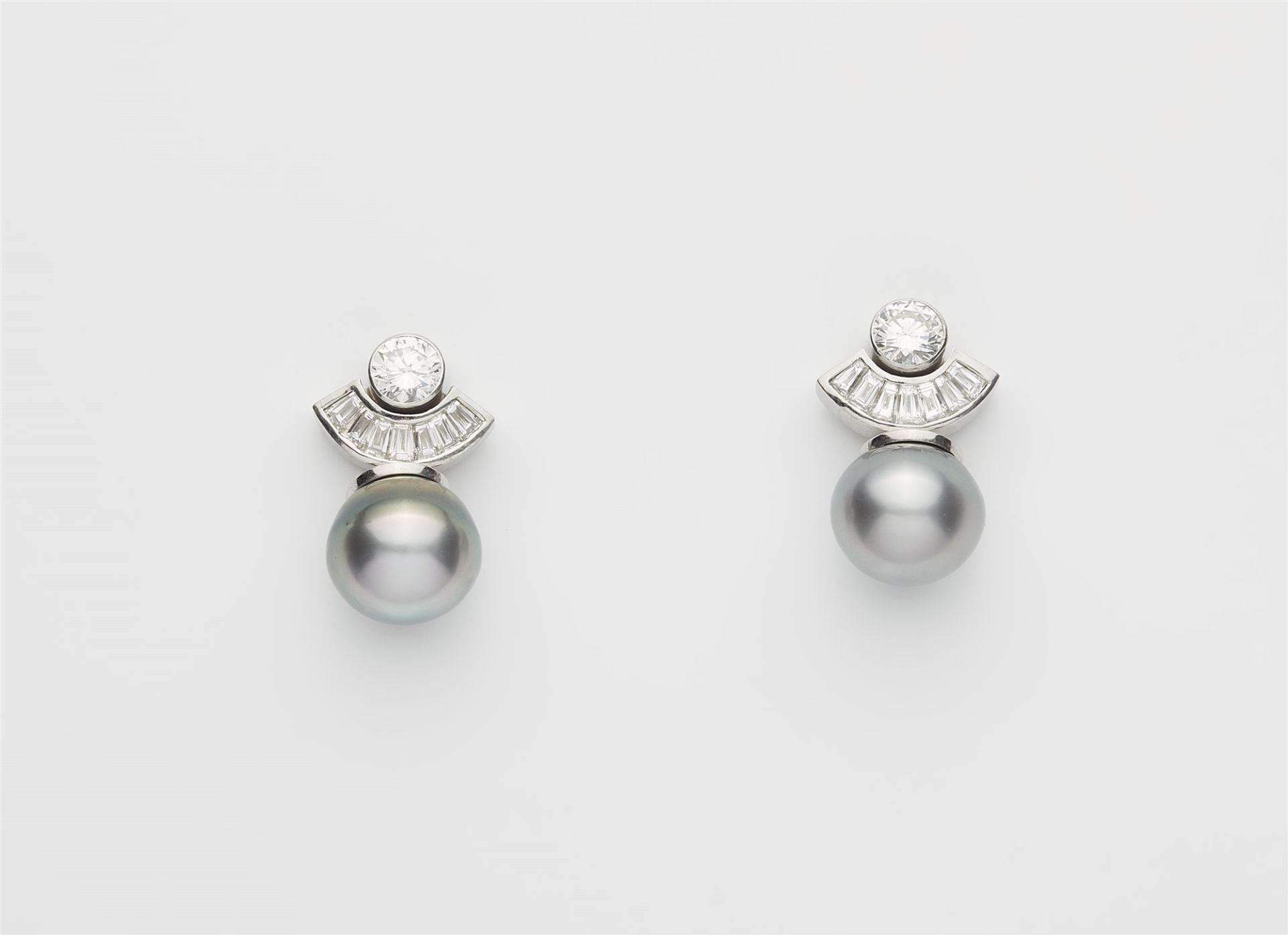 Paar Tahiti-Perlen-Ohrringe