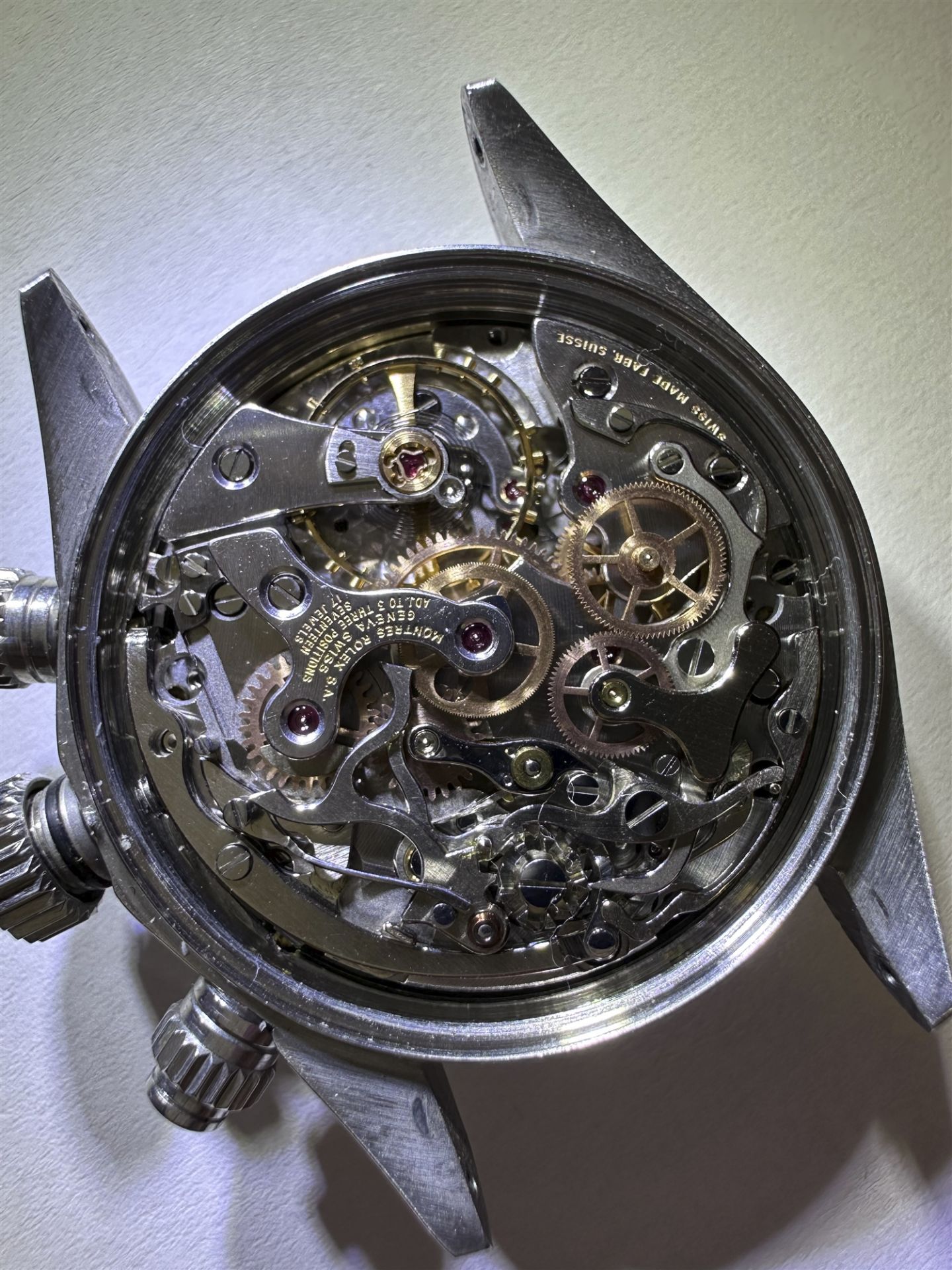 A stainless steel Rolex Cosmograph "Daytona" ref. 6265 gentleman´s wristwatch. - Image 2 of 5