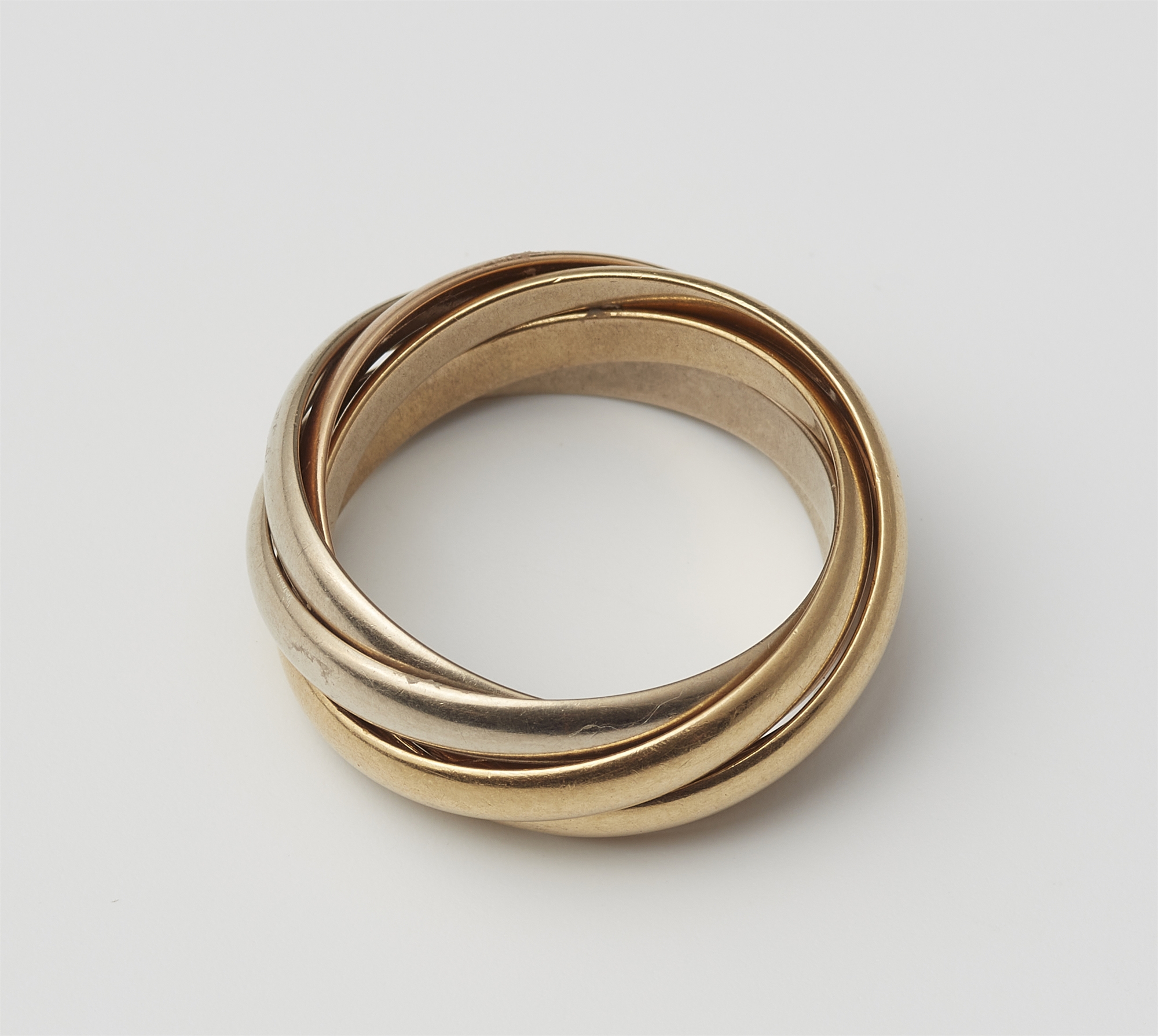 A five band 18 kt gold Trinity ring. - Image 3 of 3