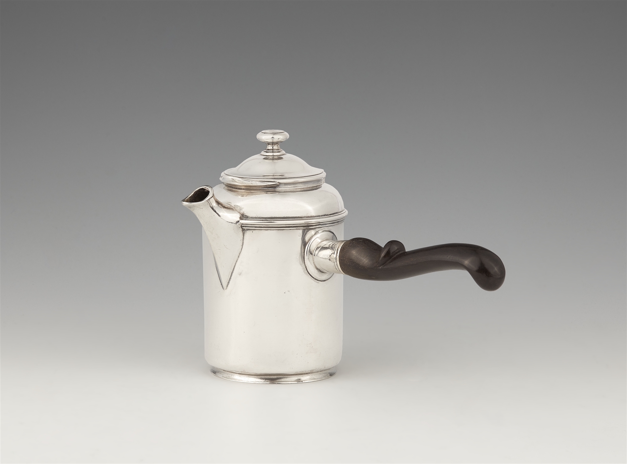A Dresden silver hot milk jug from the Dresden court silver