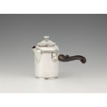 A Dresden silver hot milk jug from the Dresden court silver