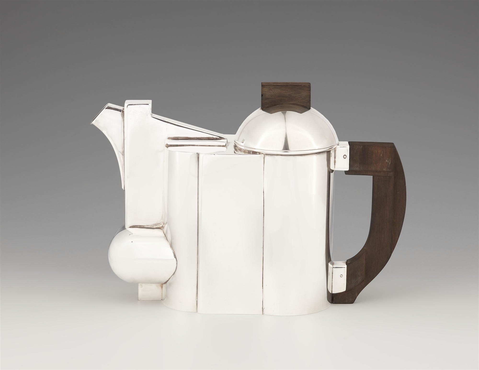 A Constructivist silver teapot - Image 3 of 4