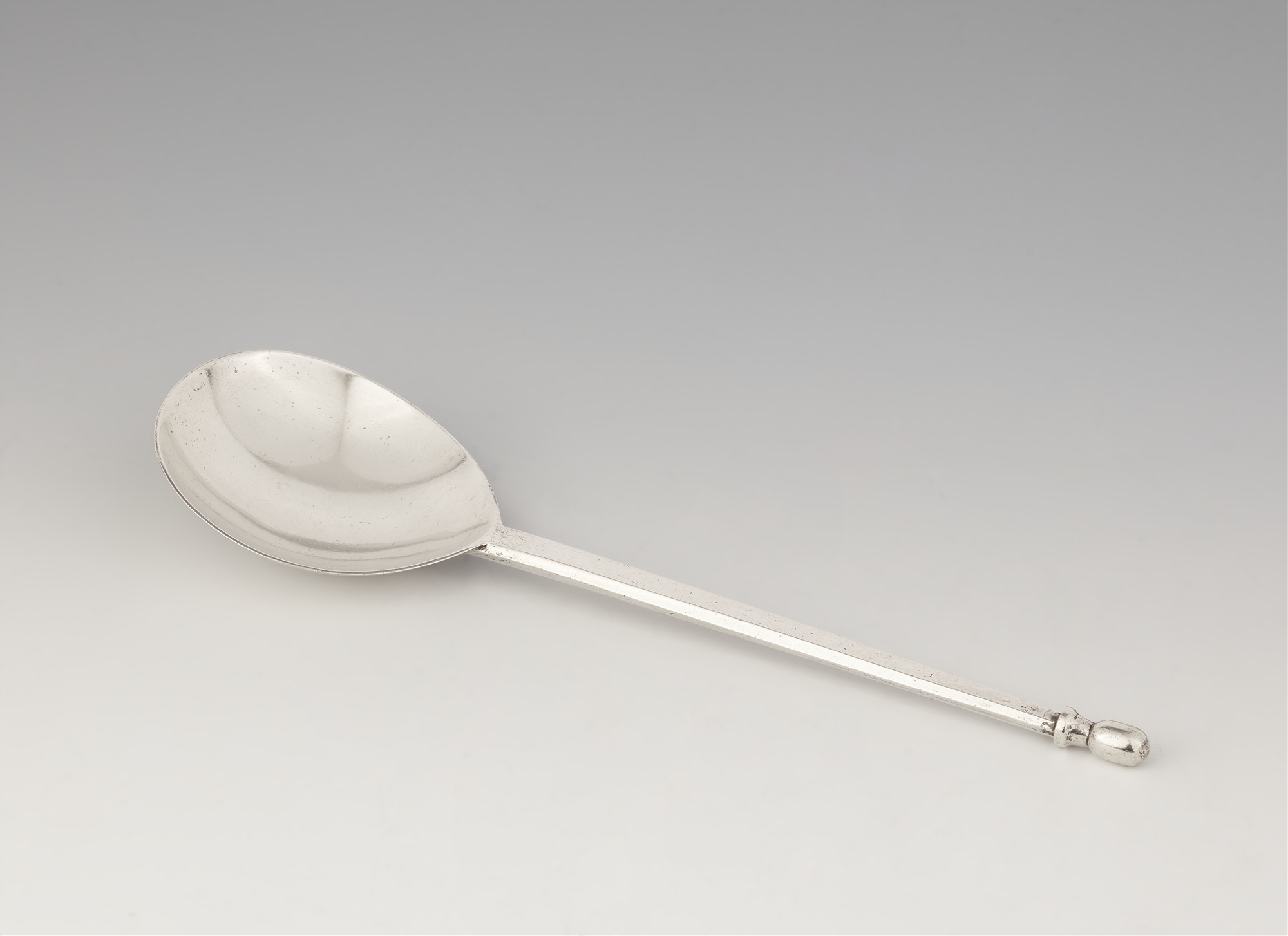 A rare silver serving spoon by Emil Lettré