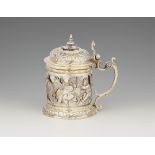 An Augsburg parcel gilt silver tankard