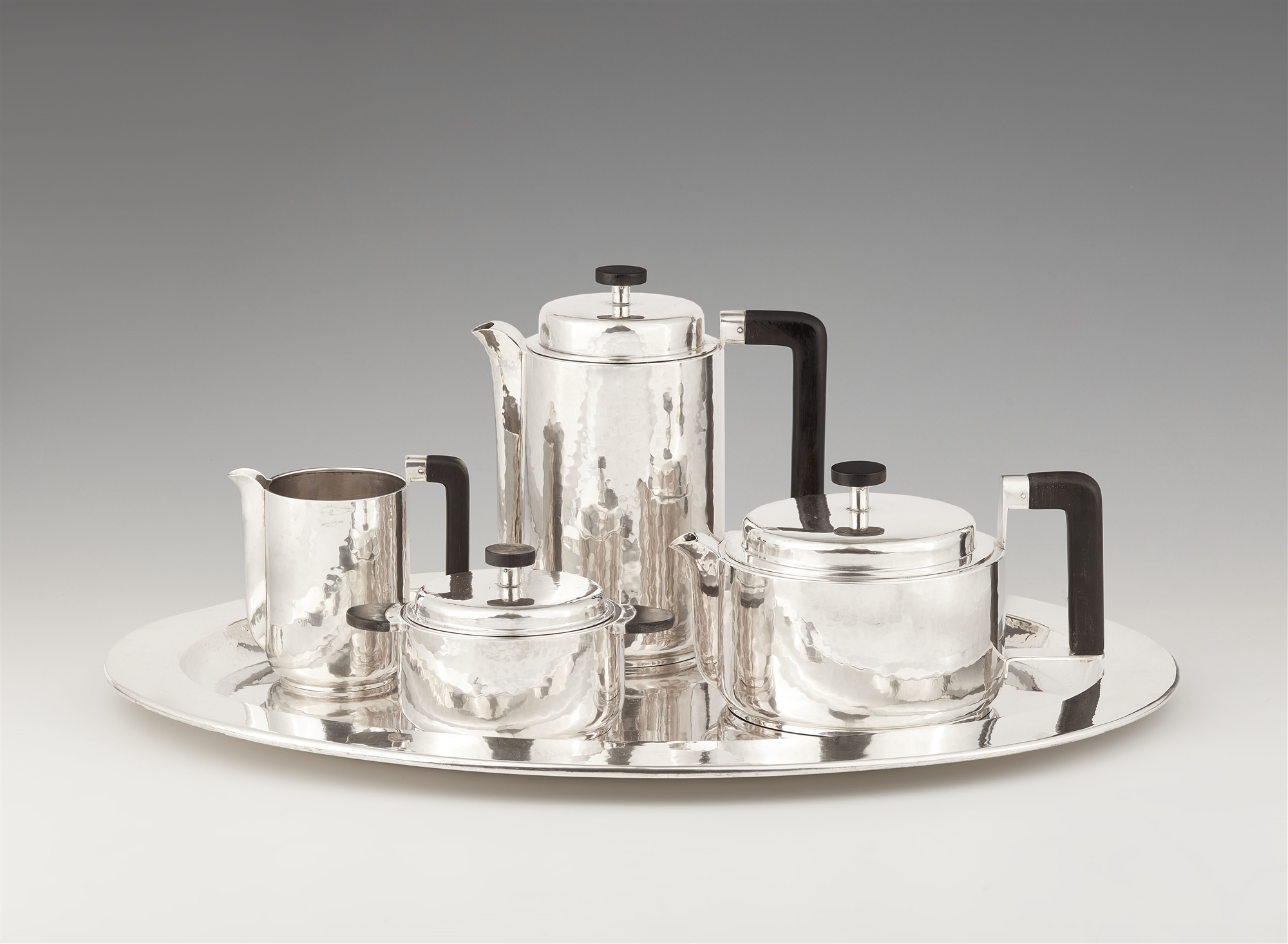 An Art Deco silver tea and coffee service