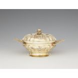 A small Augsburg Rococo silver gilt tureen