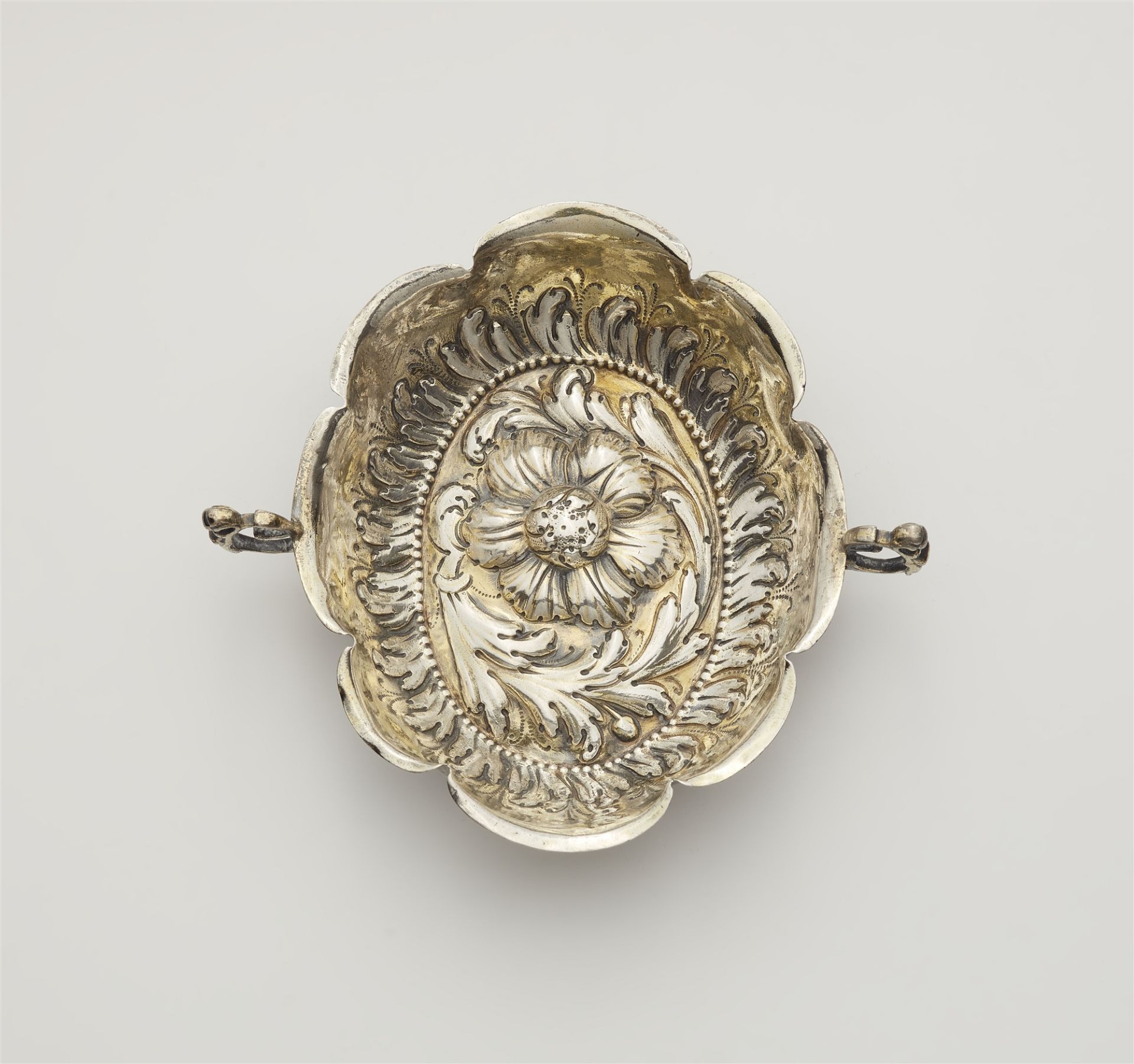 An Augsburg silver gilt brandy bowl