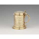 A Polish silver gilt tankard