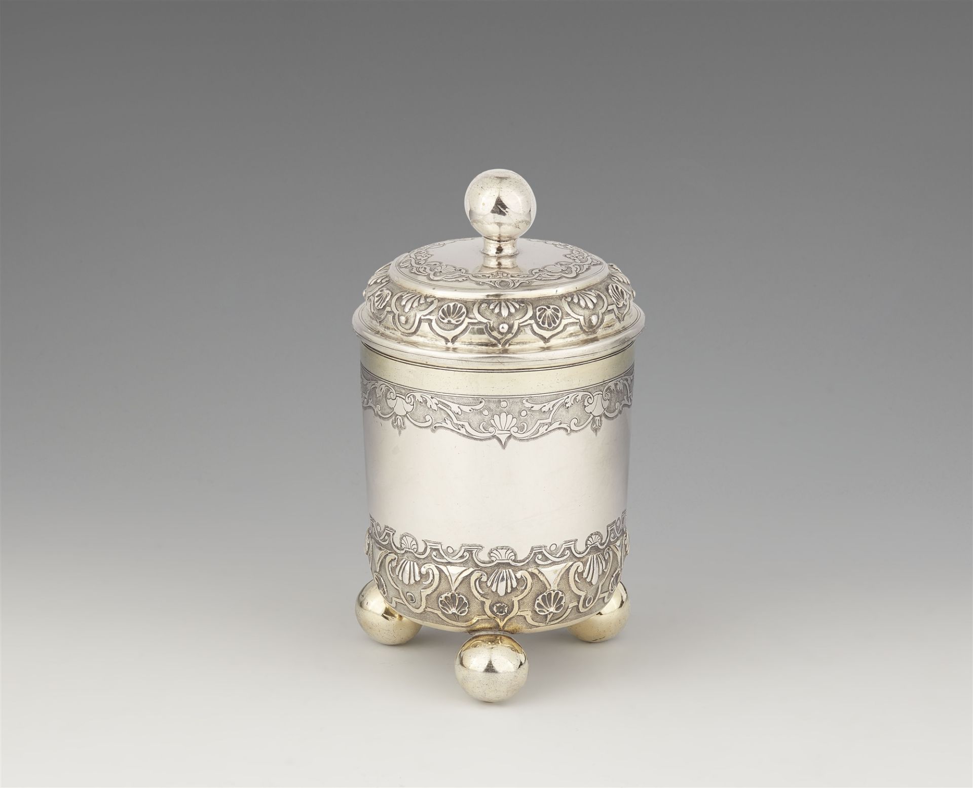 An Augsburg parcel gilt silver beaker