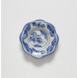 A Delftware Chinoiserie dish