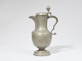 A Hamburg pewter jug