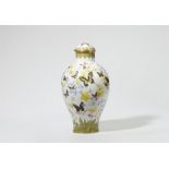 A Nymphenburg porcelain vase and cover with butterfly motifs