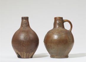 Two Frechen salt glazed stoneware jugs