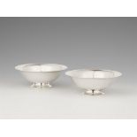 A pair of Copenhagen silver stembowls, no. 575