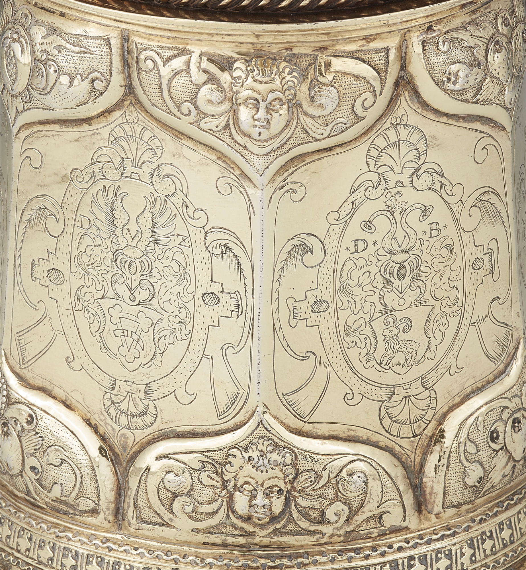 An important Silesian silver gilt tankard - Image 3 of 4