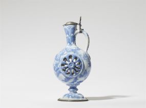 A rare Frankfurt faience novelty pitcher