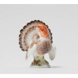 A small Meissen porcelain turkey