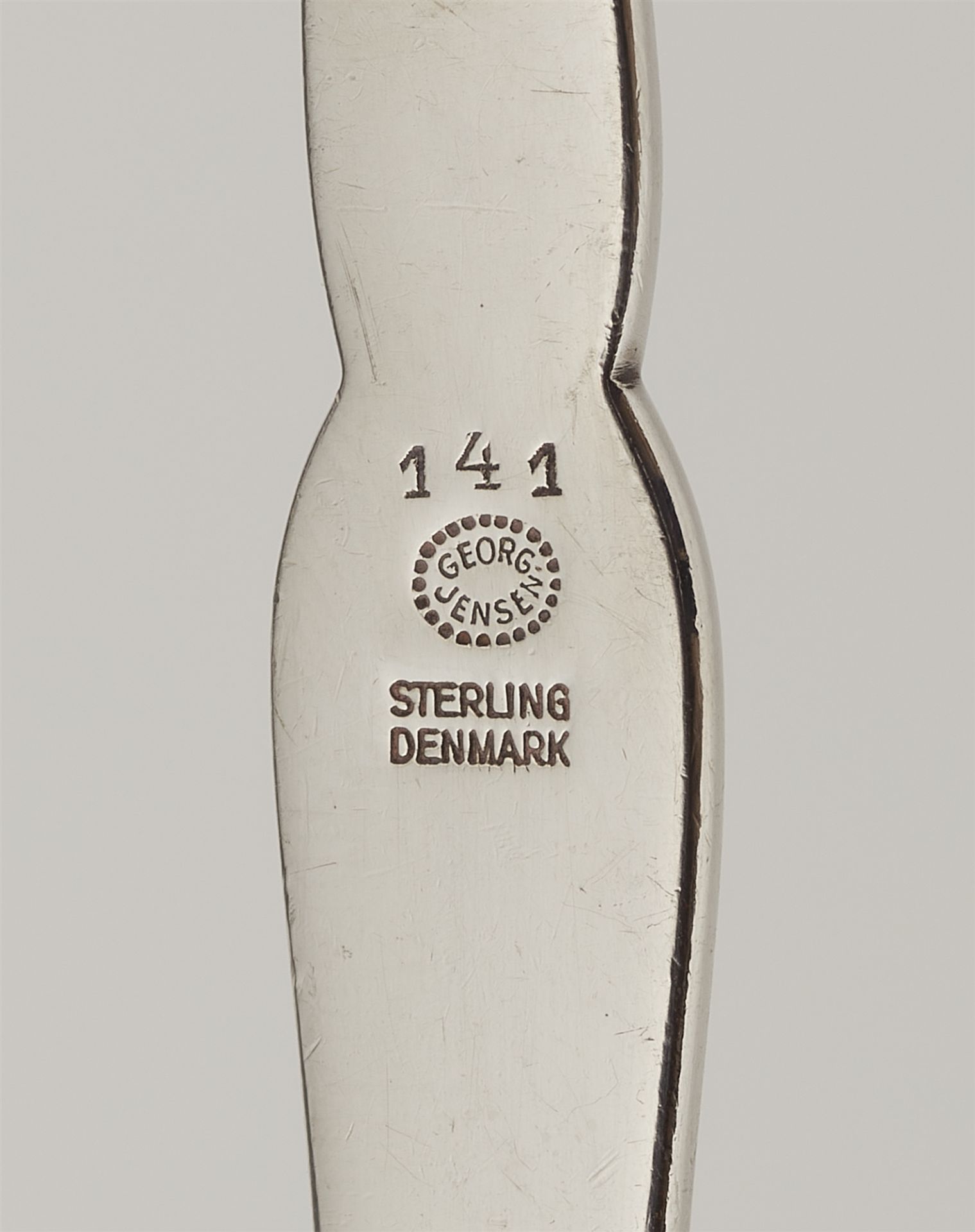 A Copenhagen silver cream spoon, model no. 141 - Image 2 of 2